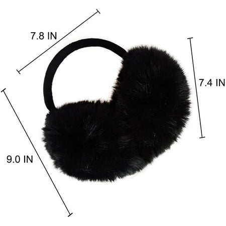 Finland Country Name Red Earmuff Ear Warmer Faux Fur Foldable Outdoor 